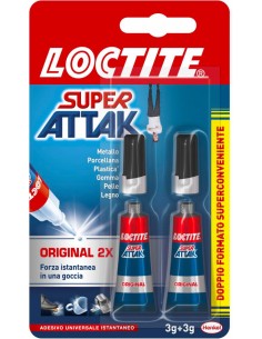 Κόλλα Loctite Super Attak Original 3Gr + 1 Δώρο
