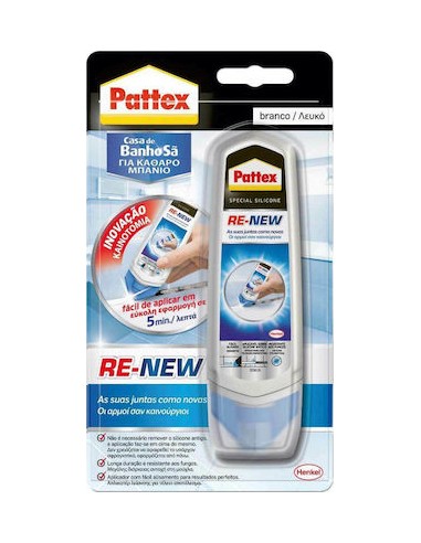 Pattex Re-New Σφραγιστική Σιλικόνη Λευκή 100ml