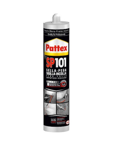 Pattex SP101 Ακρυλική Σιλικόνη Ξύλου Μαύρη 280ml