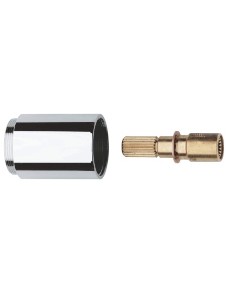 GROHE 06 428 000 1-1/2" EXTENSION FOR 3/4" WALL MOUNT VOLUME CONTROLS (FLAT FLANGE) AND CLASSIC WALL MOUNT DIVERTERS CHROME