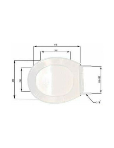 Lamaplast WC 6 Basin cover seat Plastic...