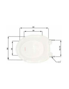 Lamaplast WC 8 basin cover set Plastic 43x36.6cm White 2