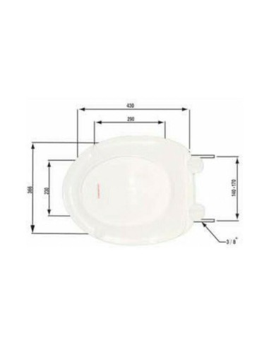 Lamaplast WC 8 basin cover set Plastic...