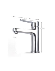 Chrome Look washbasin faucet