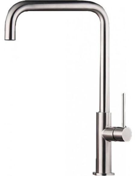 Eurorama 702517 Tall Countertop Kitchen Faucet Inox Silver