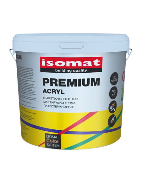 Isomat Premium Acryl Plastic Paint for Exterior Use 3lt