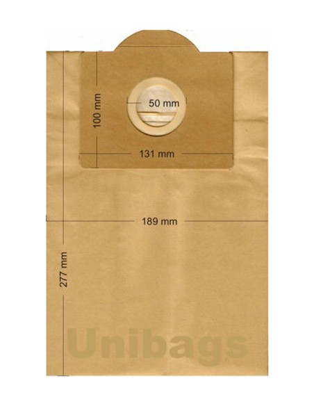 Unibags 640 Σακούλες Σκούπας 5τμχ Συμβατή με Σκούπα Delonghi / Hoover / Juro-Pro / Kenwood / Rowenta / Samsung